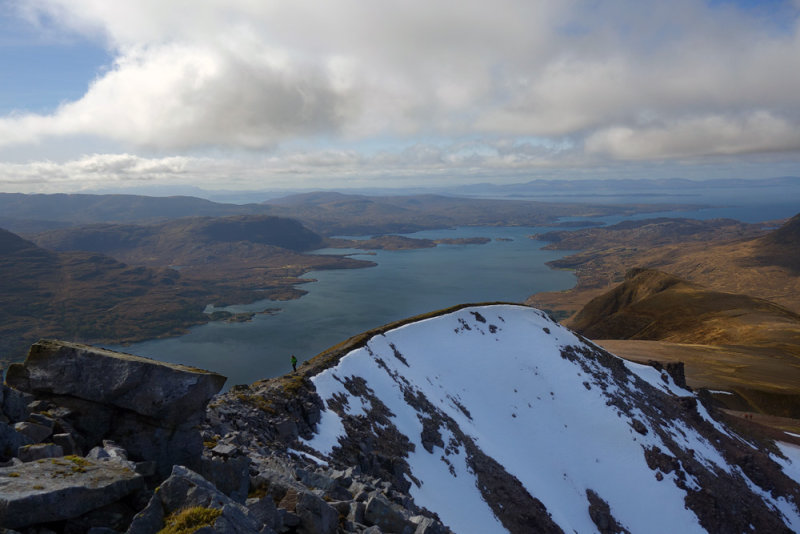 Apr 17 Liathach in Torridon looking west to Rhona and Isle of Skye (April 2nd)