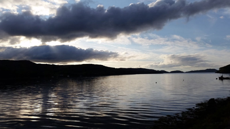 Aug 17 Applecross cycle- Shieldaig in the evening