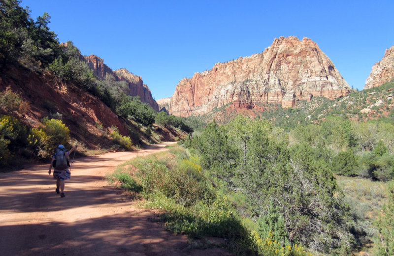 Hiking in from the Water Canyon trailhead