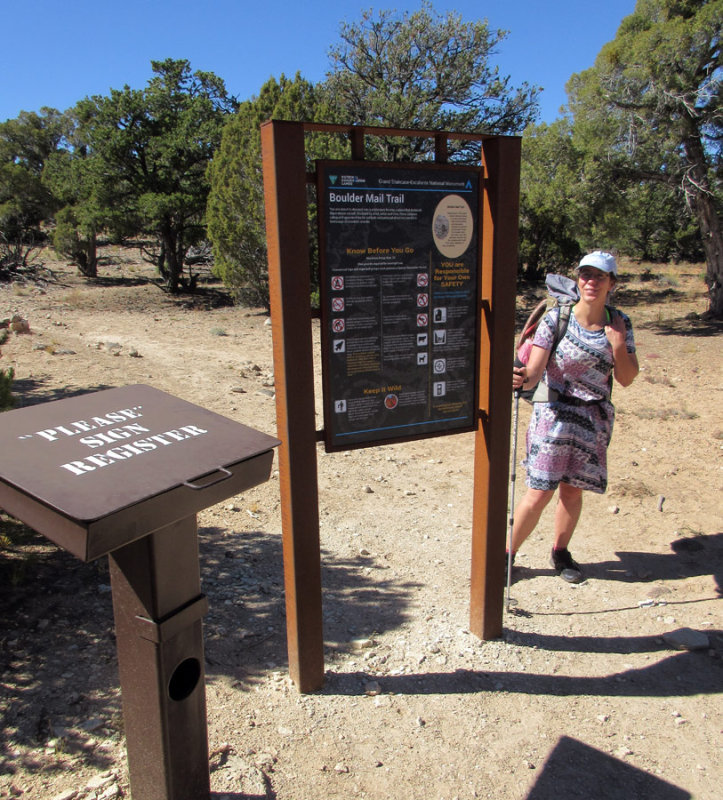 Boulder Mail Trail east trailhead