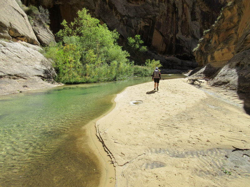 Death Hollow- sand above the narrows