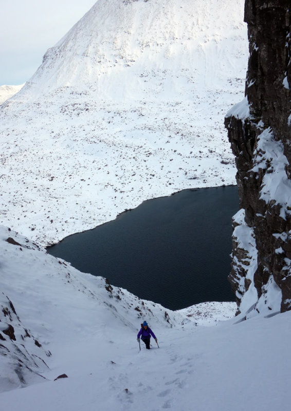 Jan 18 Beinn Eighe going up Lawson, Ling and Glover route