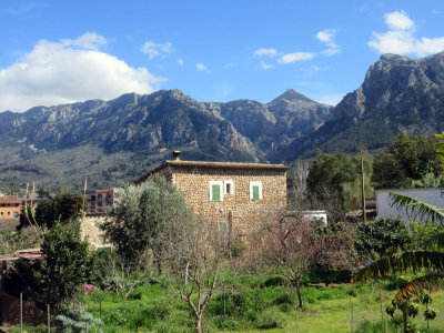 Day 3 Looking back to the mountains above Soller