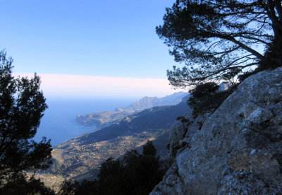 Day 4 Looking north along the coast above Deia