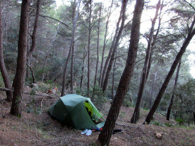Feb 2017 Mallorca GR221 - Camp south of Escallencs