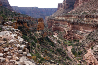 Day 2 - Youngs canyon, traversing above pour offs