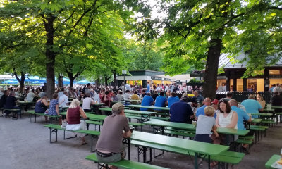 Munich and a beer garden!