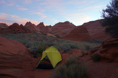 Oct 2018 Utah - Camp above Buckskin above Wire Pass