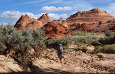 Exiting the narrows of Buckskin heading back north