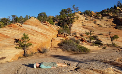 Oct 2018 Utah - Testing the potential of a slickrock campsite north of Canaan Mountain!