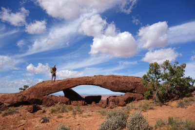 A small arch was used as a navigation point in the fairly featureless plateau