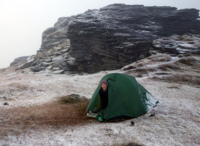 Dec 2018 Solstice camp on top of Ben Rinnes