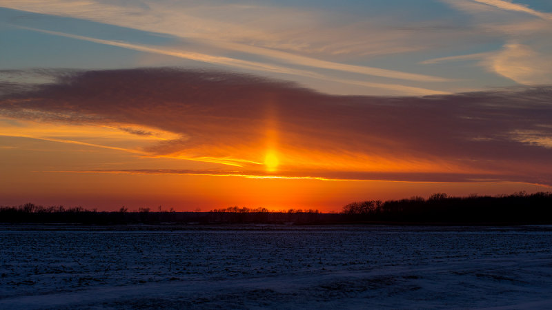 New Years Sun Pillar