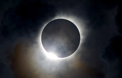 Solar Eclipse Diamond Ring Effect