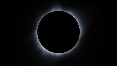 Total Solar Eclipse 2017 - Corona Detail with Prominence Enhancement