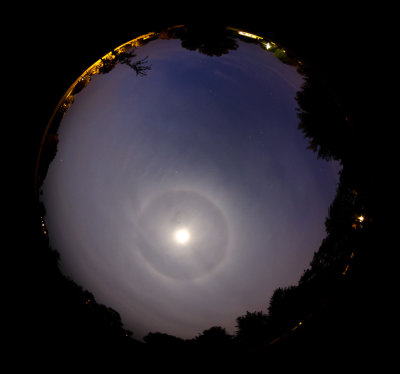 Hurricane Irma Remnants over Missouri with Halo