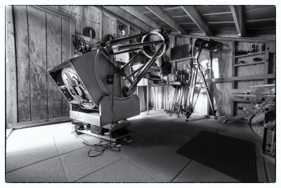 Amateur Observatory Interior - BW