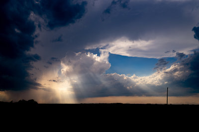 Sun Rays through Storm Clouds