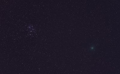 Comet 46P/Wirtanen & Pleiades