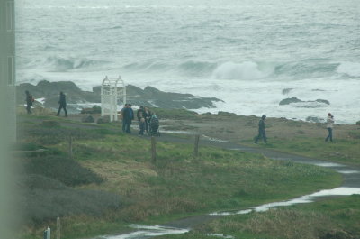 Ocean side at the Overleaf, Yachats Or March 2017