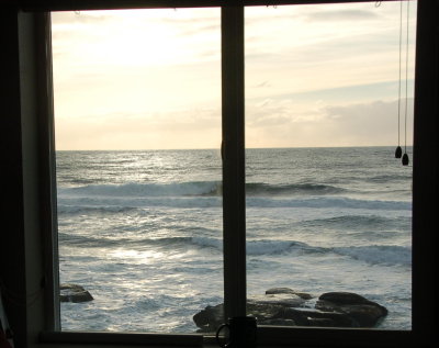 Ocean side at the Overleaf, Yachats Or March 2017