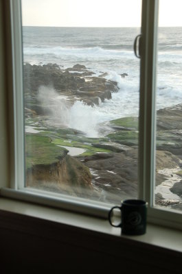 Ocean side at the Overleaf, Yachats Or March 2017