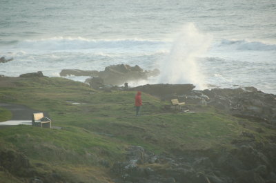 Ocean side at the Overleaf, Yachats Or March 2017