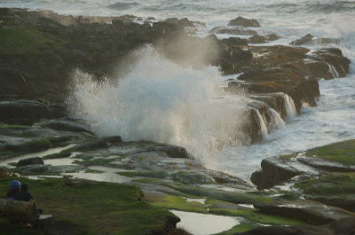 Ocean side at the Overleaf, Yachats Or March 2017