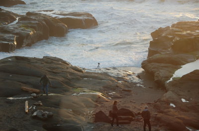 Ocean side at the Overleaf, Yachats Or March 2017