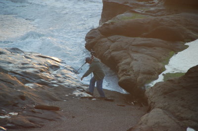 Ocean side at the Overleaf, Yachats Or March 2017