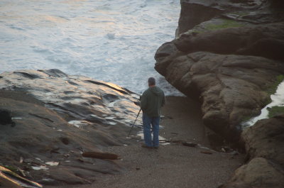 Ocean side at the Overleaf, Yachats Or March 2017