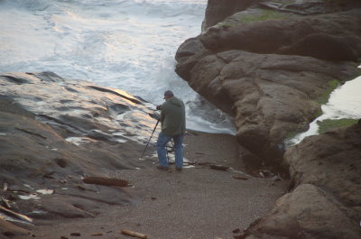 Ocean side at the Overleaf, Yachats Or March 2017