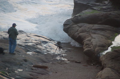 Ocean side at the Overleaf, Yachats Or March 2017