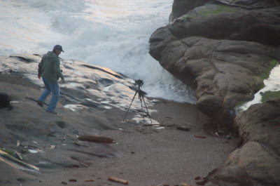 Ocean side at the Overleaf, Yachats Or March 2017