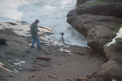 Ocean side at the Overleaf, Yachats Or March 2017