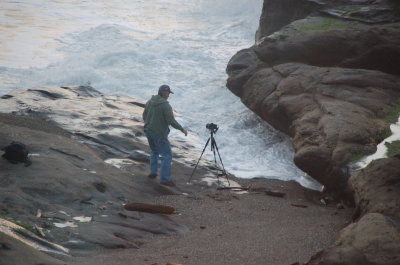 Ocean side at the Overleaf, Yachats Or March 2017