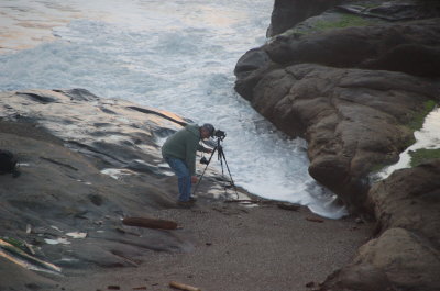 Ocean side at the Overleaf, Yachats Or March 2017