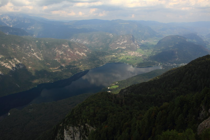 View over Lake Bohinj, from Vogel