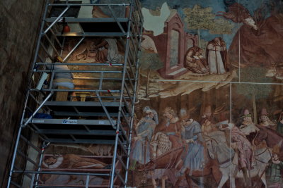 This Restoration let you imagine the decor at the beginning, roughtly 800 years ago
