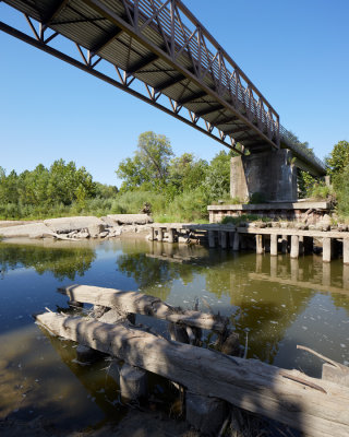 Footbridge over Big Bureau Creek