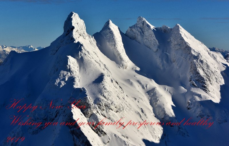 Three Fingers Mountains on New Year Eve 2018, Washington State 301 