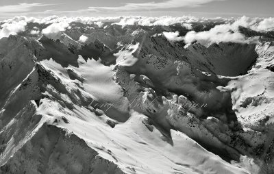 Mount Anderson and Eel Glacier Olympic Mountains 400  