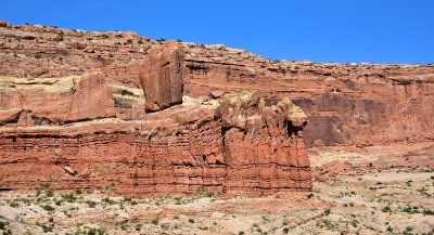 Rock formation on Arches Scenic Drive Arches National Park Moab Utah 602  