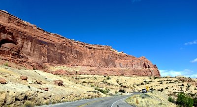 Rock formation on Arches Scenic Drive Arches National Park Moab Utah 609a