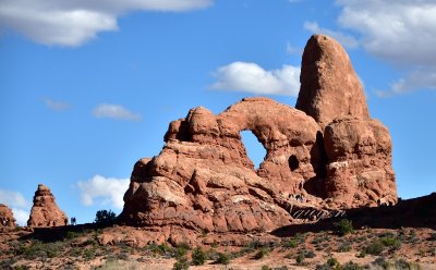 Turret Arch in The Windows Section of Arches National Park Moab Utah 917