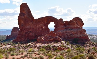Turret Arch in The Windows Section of Arches National Park Moab Utah 991
