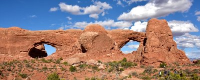 The North and South Windows at Arches National Park Moab Utah 1029  
