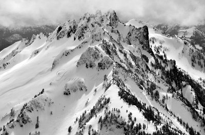 Spire Mountain in the Cascade Mountains Range Washignton 548 
