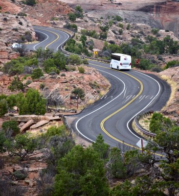Windy Road in Canyonlands National Park Moab Utah 066a