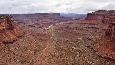 Shafer Canyon Road from Shafer Canyon viewpoint 103  